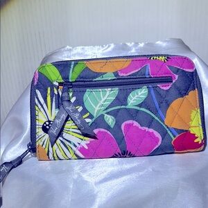 Vera Bradley Multicolor Floral “jazzy blooms”wallet multiple card slots 8” x 5”